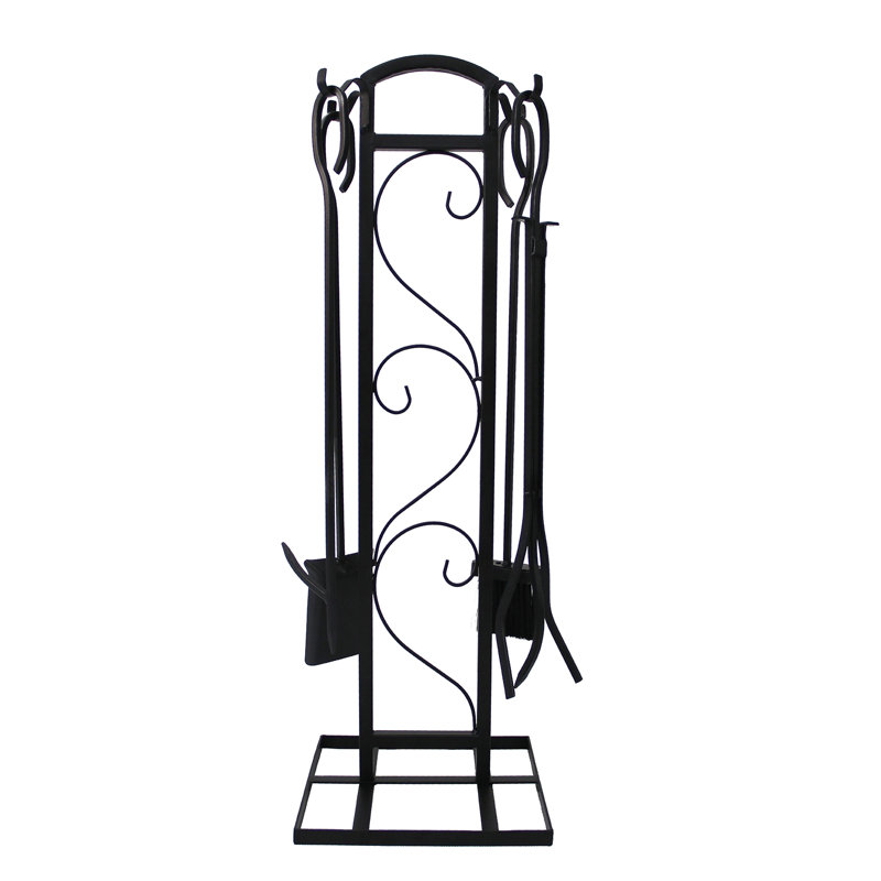 Ensemble d'outils de foyer en métal 33 pièces Jahria