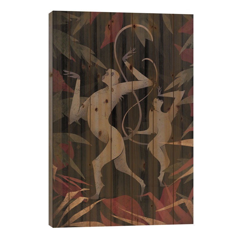 " Monkeys " by Valeriya Simantovskaya, 40" H x 26" W x 1.5" D