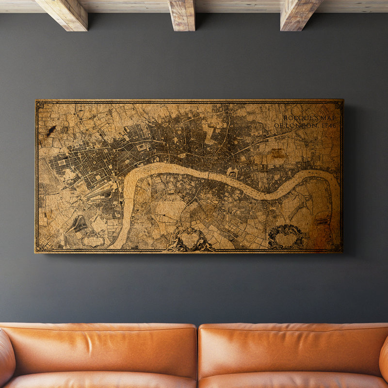 Nautical Series-CCL XXI- Toile tendue avec châssis - Prêt à accrocher, H 24 po x l 48 po