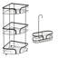 Dante Chrome Corner Caddy And Mini Shower Caddy-114225147