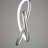 1 - Light Silver LED Unique/Statement Pendant