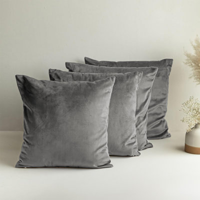 Square Luxury Velvet Throw Cushion Covers for sofa, couch set of 4