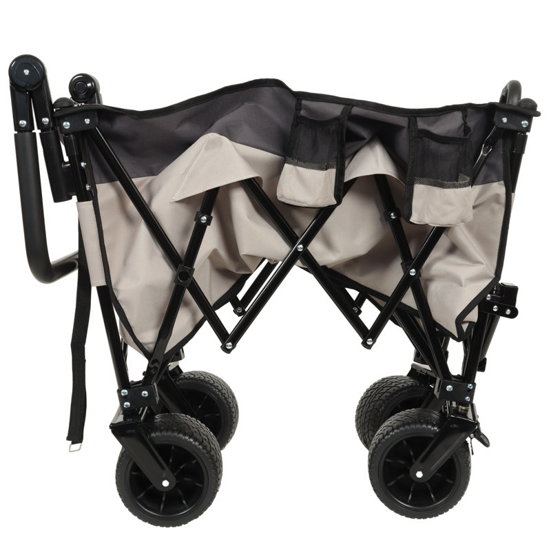 Multi-Functional Push-Pull Folding Wagon Cart With Rotating Handle & 360° All-Terrain Wheels – Heavy-Duty, Adjustable Design, Large Capacity For Transport, Groceries, And Outdoor Use