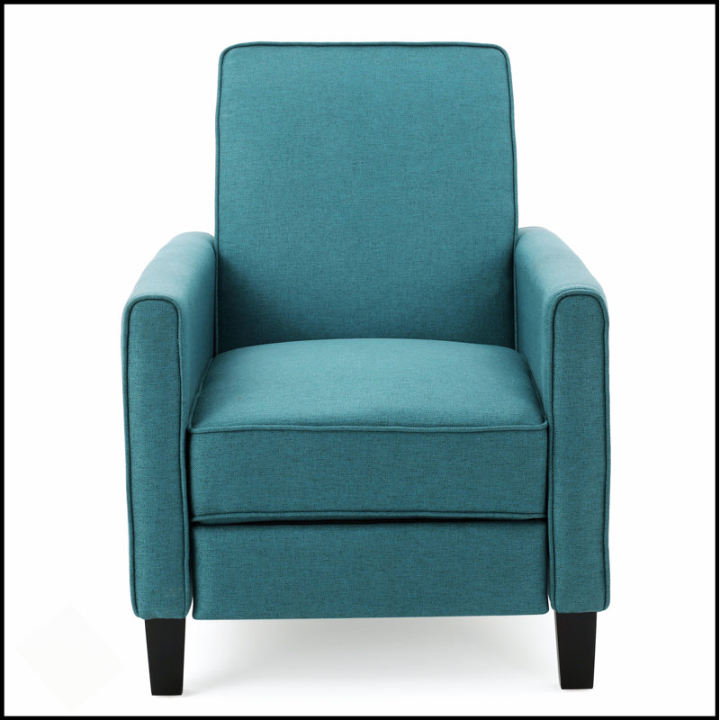 Chaise en lin bleu sarcelle avec coussins moelleux et design épuré pour une décoration moderne, Tissu sarcelle
