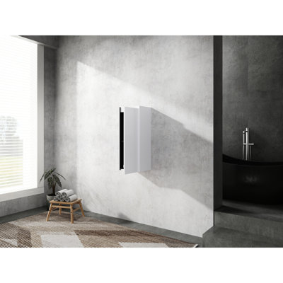 Modern Bathroom Side Cabinet, 12", Wall Mounted, Soft Closing Feature Cabinet Close, Attractive Design