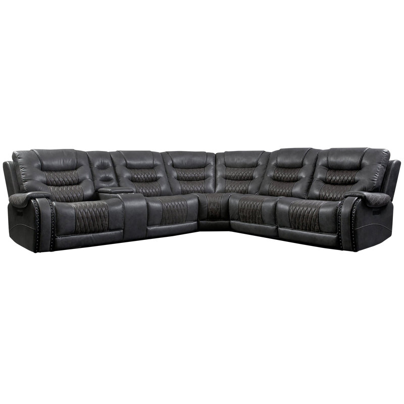Canapé modulaire inclinable électrique 6 pièces Naseer
