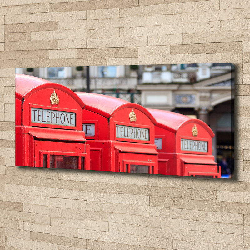 Telephone Booth - Wrapped Canvas Print