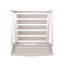 Chaise de salle à manger d'extérieur moderne en aluminium, argent (ensemble de 2)
