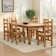 Castillon 6 - Person Pine Solid Wood Dining Set