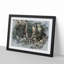 Long-Eared Owl in Abstract - Picture Frame Painting Print-55580521-55580525