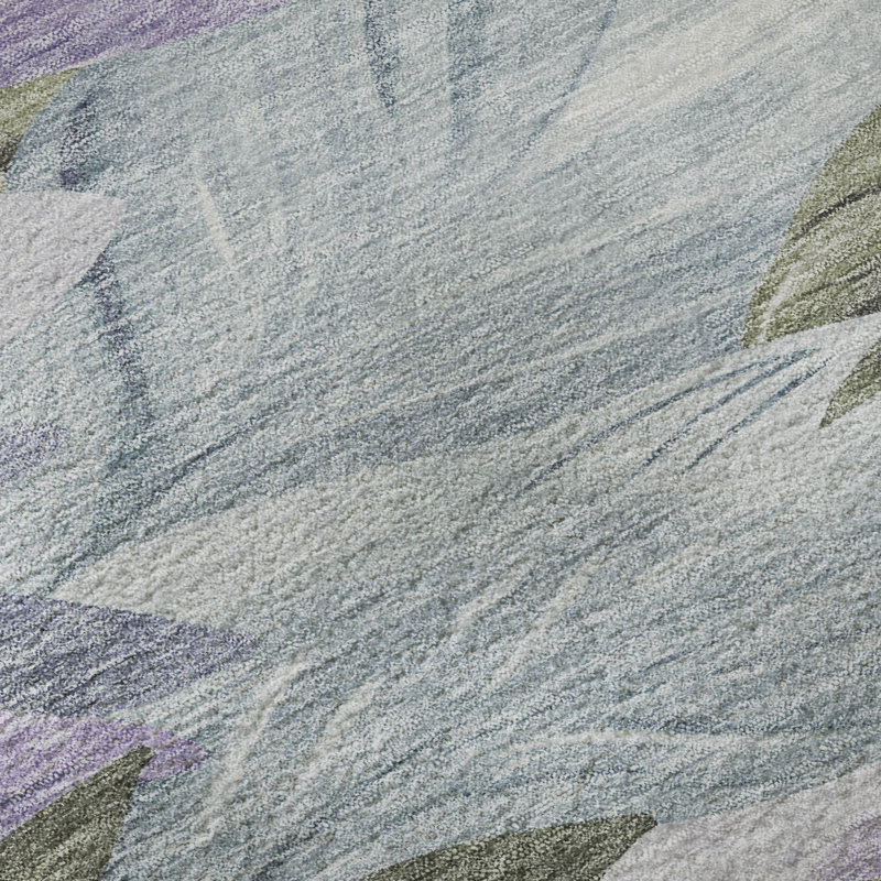 Premium Machine Washable Elize AMF1493 Floral Rug, Runner 2'3" x 7'6"