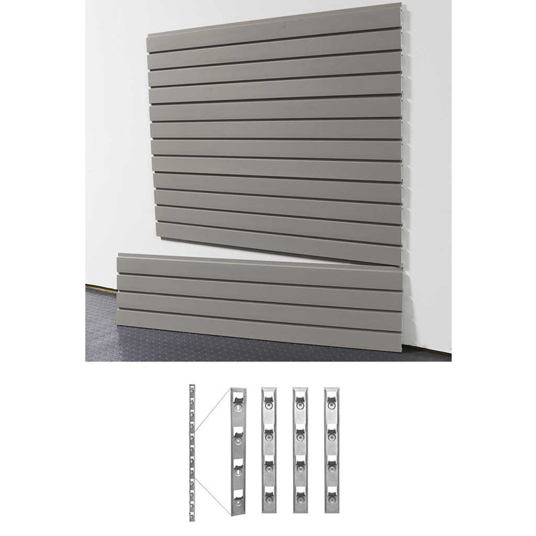 48" H X 48" W Standard Duty Slatwall Case W/ Install Strips