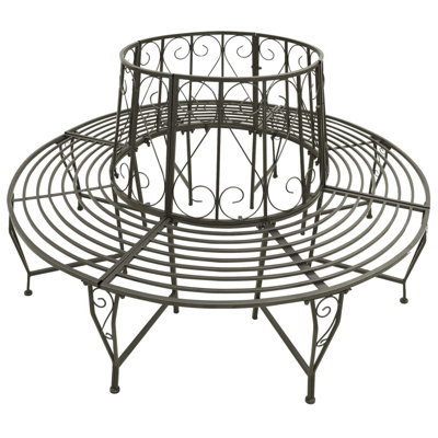 Jareo Steel Tree Bench by Red Barrel Studio