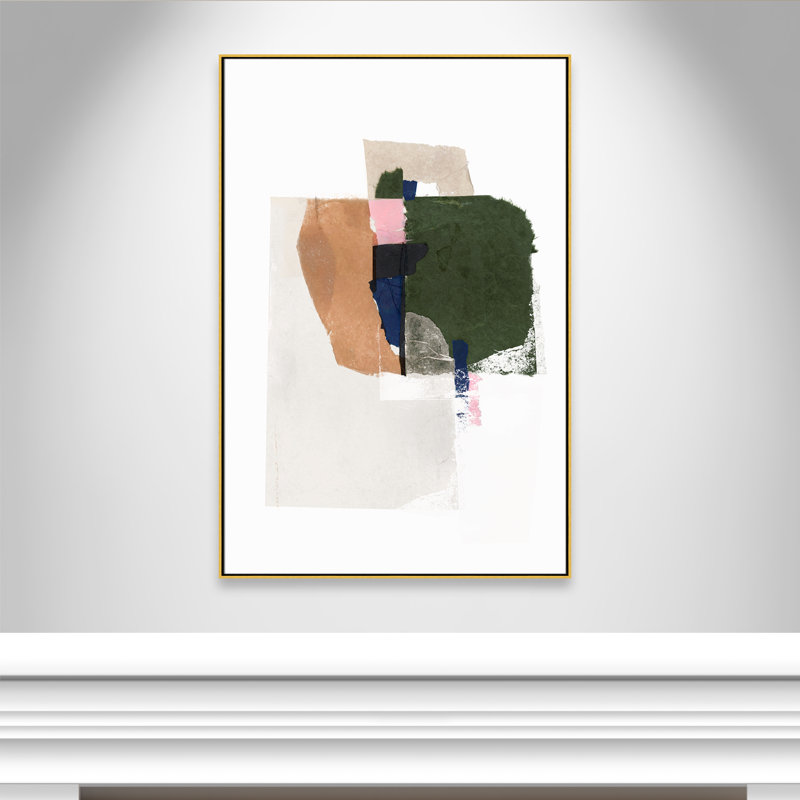 Patchwork Pieces I Print by Casa Fine Arts, Gold, 61.5" H x 41.5" W