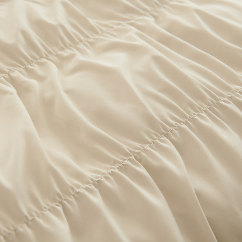 Nayoroom 3 Pieces Ruched Duvet Cover Set Bed Set Boho Bedding Set For Bedroom Soft Fluffy Ruffle Comforter Cover Set With Pillowcases