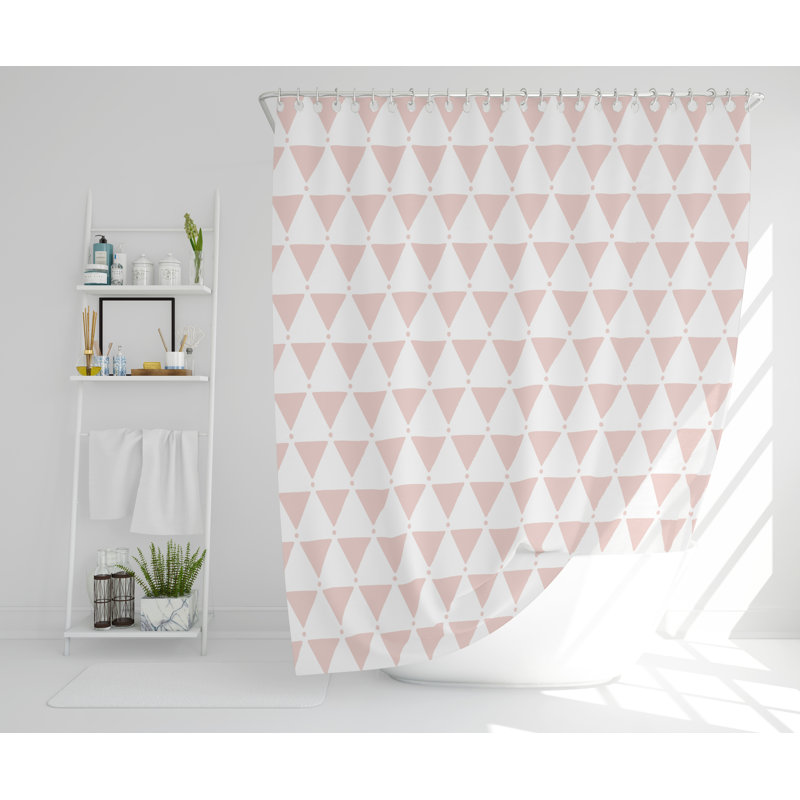 Anais Polyester Shower Curtain Set, 168cm H x 168cm W
