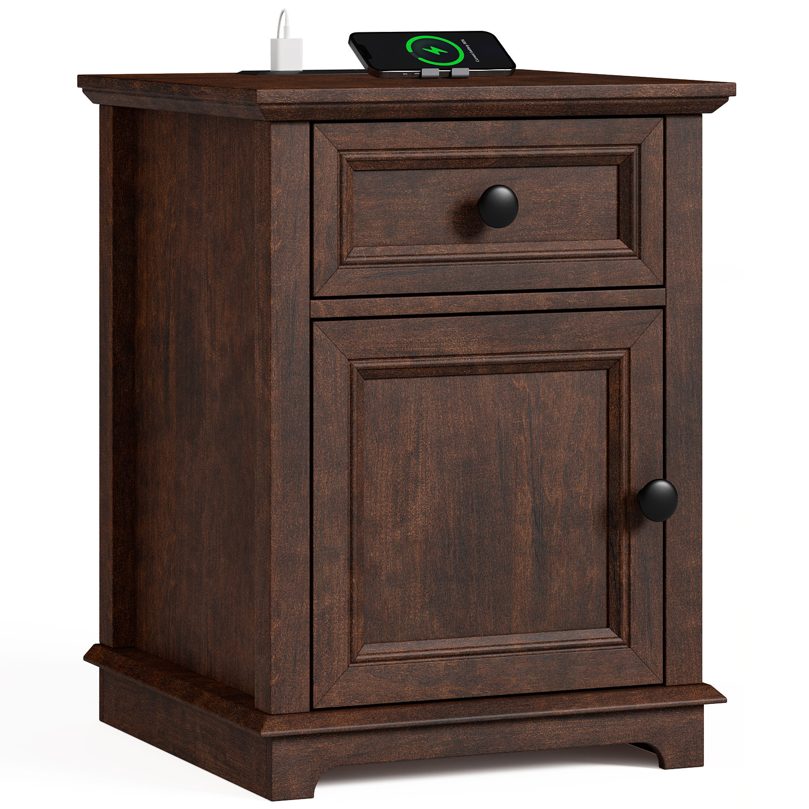 Red Barrel Studio Branimir 1Drawer Nightstands with Storage and Built