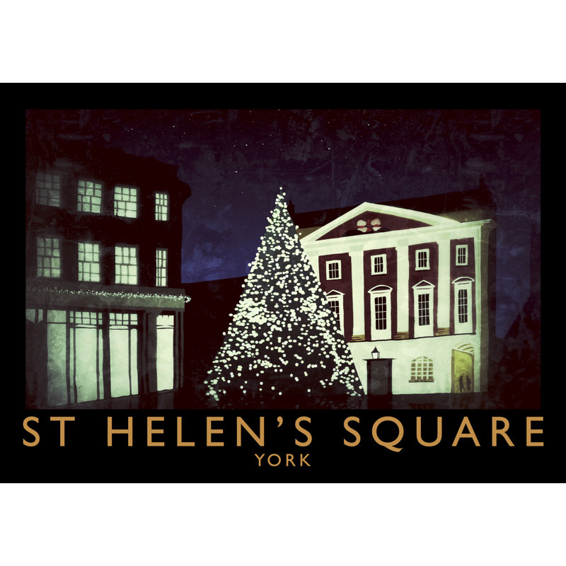 St Helens Square 1 Piece Wall Art, 30 cm H x 40 cm W x 1 cm D, No Frame