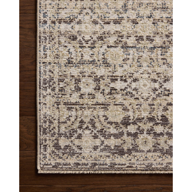 Tapis lin / minuit Loloi Forlini, Carré 1 pi 6 po