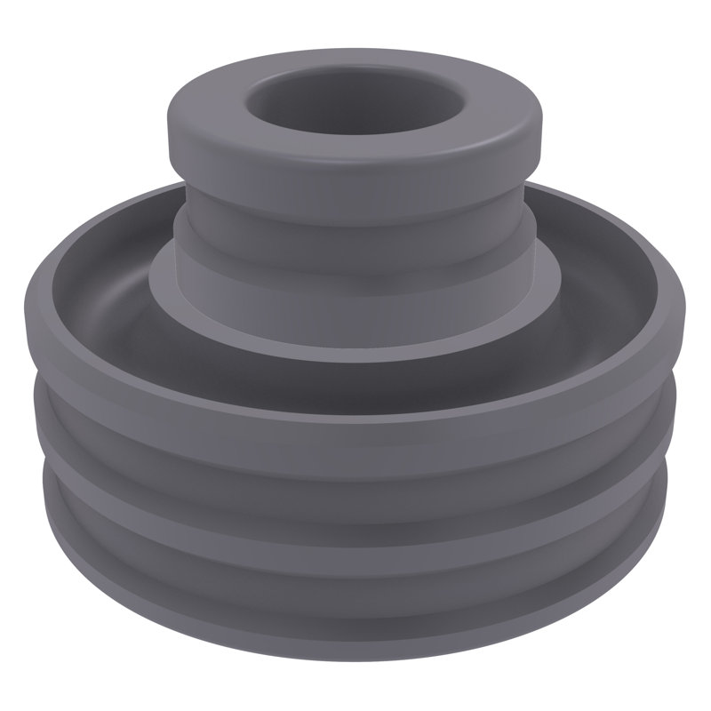 Photophore en laiton 1,75 po, Gris mat