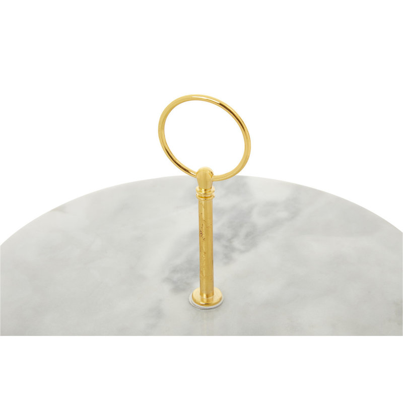 Carnamenagh Marble Cake Stand, Gold