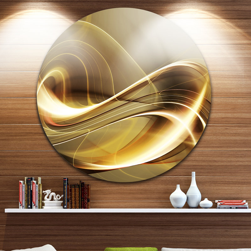 Corwin Abstract Elegant Modern Sofa - impression d'art graphique, H 30 po x l 40 po x P 1,5 po, Métal métal