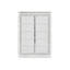 Grande commode Canaal, 5 tiroirs, finition blanche 58 po, lumière DEL