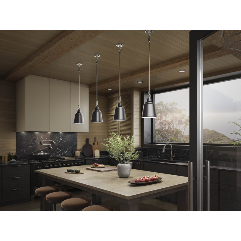 Varla 24 In. Pendant, 72.44" H x 9" W x 12.38", Brushed Nickel