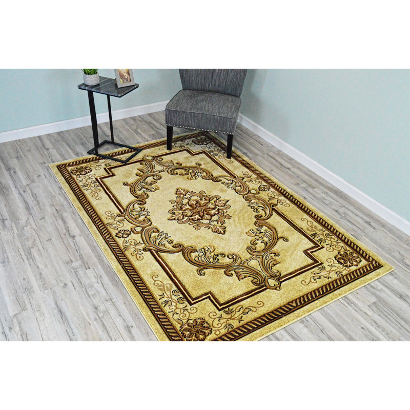 Ramsel Performance Oriental Indoor Rug, Rectangle 6'6" x 9'2"