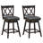 Embrey Swivel Upholstered Counter Stool with Solid Wood Frame-365370864-365370867-365370767