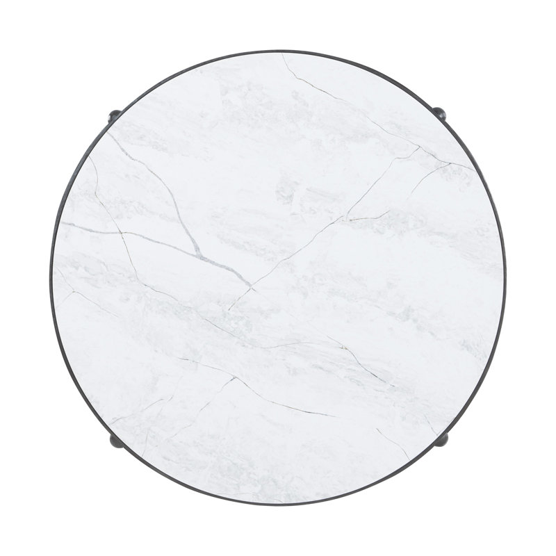Spencer London Round Metal Cocktail Table