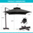 Antony 153" X 116" Rectangular Cantilever Umbrella, Weighted Base Does Not Include-1529532047
