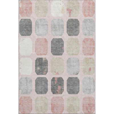 Premium Machine Washable Ralston AMF1950 Geometric Rug