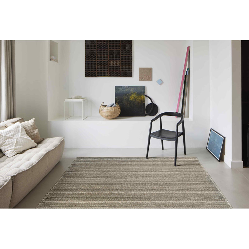 Kinzey Striped Hand Woven 240cm X 330cm Area Rug