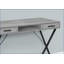 Bureaux | Bureau d'ordinateur moderne de 42 po avec tiroirs de rangement, tablette ouverte et amp; Configuration gauche / droite, stratifié gris & amp; Métal noir | Gris | Panneau de particules-368831555