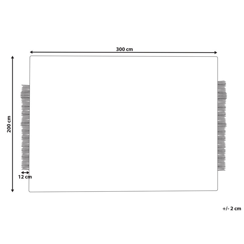 Mitchellville Striped Wool Hand Woven Area Rug, Rectangle 200 x 300cm