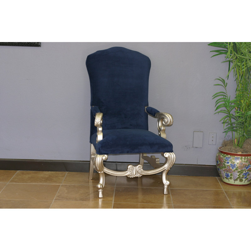 Chaise d'appoint rembourrée en bleu Nettleton