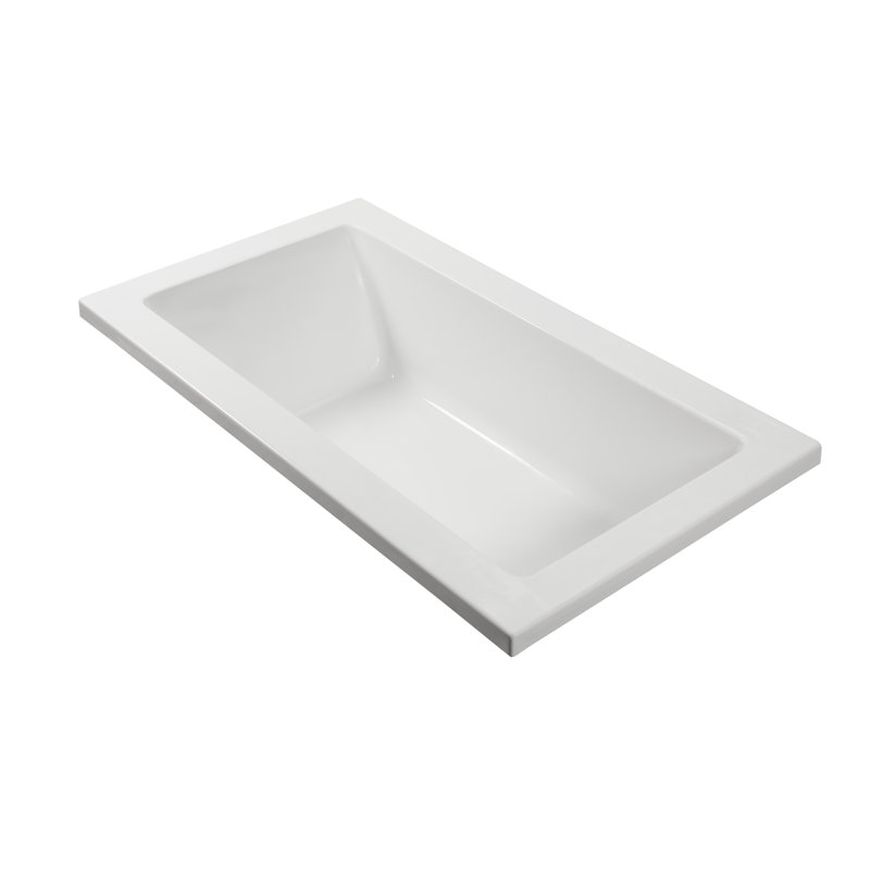 MTI Solutions 26 54" Air Bathtub, White, Undermount