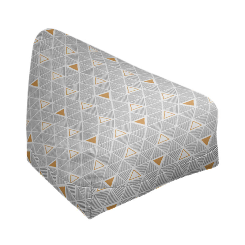 Housse de sac de pois triangles à la main classic, H 30 po x l 30 po x P 25 po, Pas de bourre, Orange
