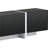 Modern Tv Rack For 80" Televisions:  Black, High Gloss , Spacious Storage Area Ample Capacity-130420535