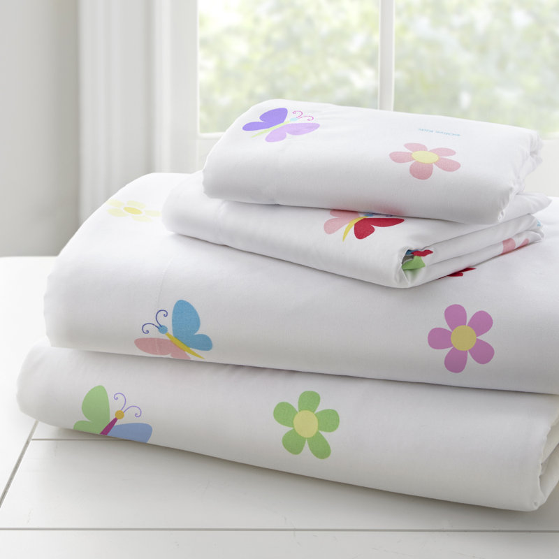 Ensemble de literie pour lit simple Wildkin, Ensemble de draps pour lit simple + drap-housse + 