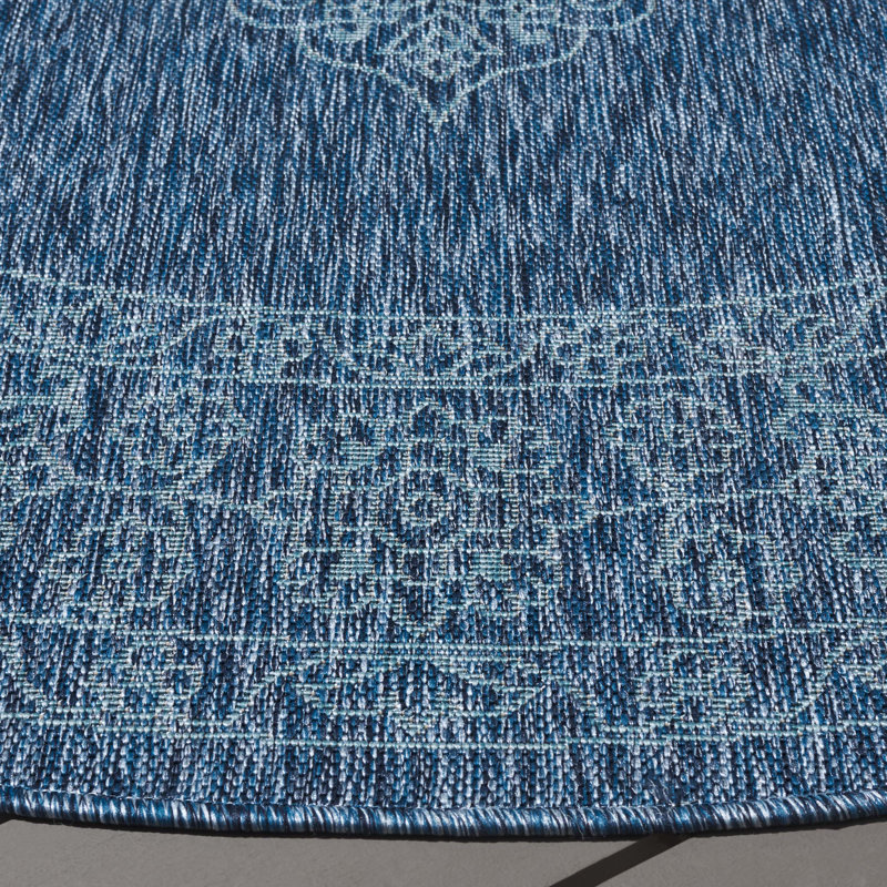 Tapis d'intérieur / extérieur performance Amedee, Rond 6 pi 7 po
