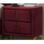 Table de chevet rouge et dorée 1pc