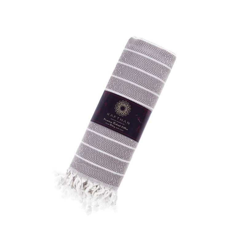 Serviette de bain Kafthan Gocek, Gray Flat