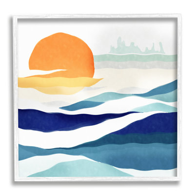 Abstrait soleil et vagues par Ziwei Li