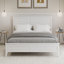 Base de lit en bois de pin blanc massif avec tête de lit, lit plateforme simple à profil bas avec rangement inférieur, pas de sommier tapissier et lattes en bois robustes, grand-810645048-812457420