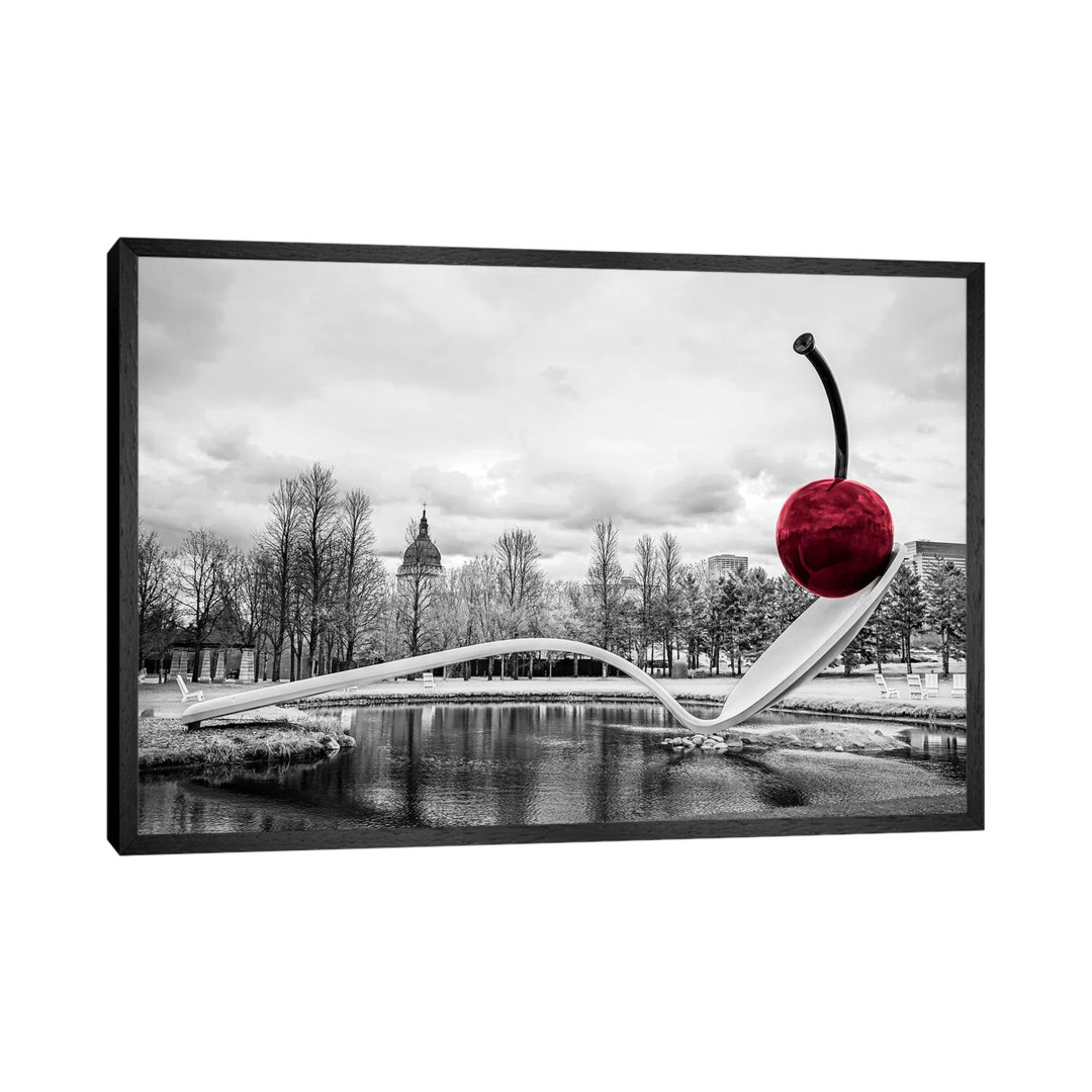 Cherry Spoon by Eric Schech - Photograph Print on Canvas