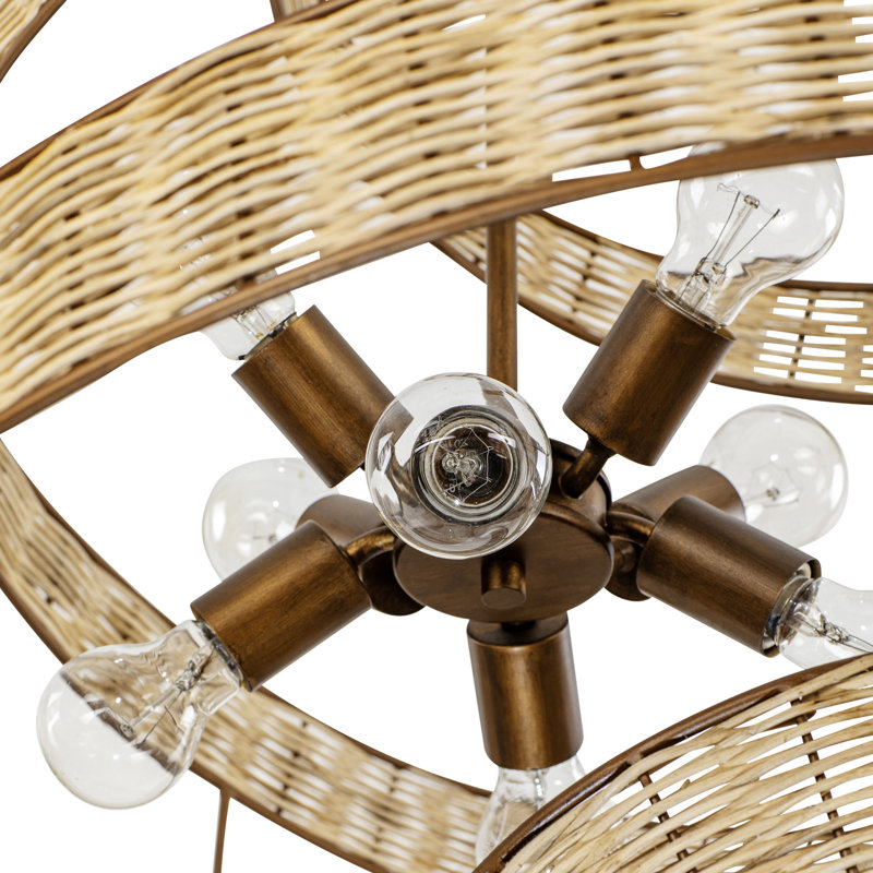 Luminaire suspendu Flow, 8, H 164,8 po x l 36 po x P 36 po