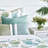 Grenada Appliqued and Fringed Throw Pillow