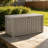 120 Gallon Wood-grain Style Lockable Deck Box, Water Resistant Resin-124921870